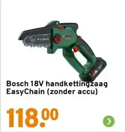 GAMMA Bosch 18V handkettingzaag EasyChain (zonder accu) aanbieding