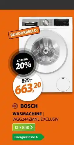 Expert Bosch WGG244ZMNL EXCLUSIV aanbieding