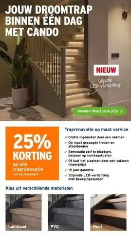 GAMMA op alle traprenovatie ook op maatwerk aanbieding