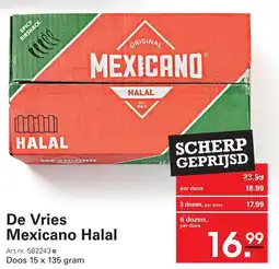 Sligro De Vries Mexicano Halal aanbieding