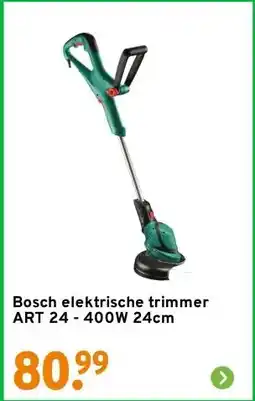 GAMMA Bosch elektrische trimmer ART 24 - 400W 24cm aanbieding