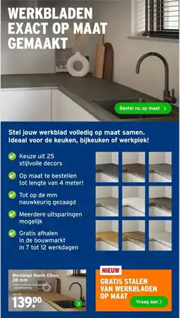GAMMA Werkblad Warm Eiken aanbieding