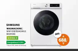 Expert Samsung BESPOKE SuperSpeed 7000-serie WW11DB7B34GW aanbieding