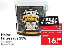Sligro Heinz Fritessaus 25% aanbieding