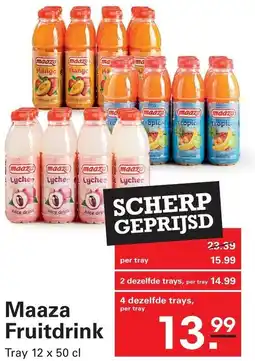 Sligro Maaza Fruitdrink aanbieding