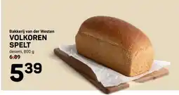 Ekoplaza Bakkerij van der Westen VOLKOREN SPELT desem, aanbieding