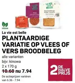 Ekoplaza PLANTAARDIGE VARIATIE OP VLEES OF VERS BROODBELEG aanbieding