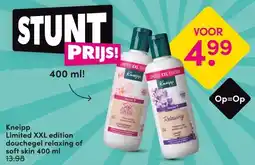 DA KneippLimited XXL edition douchegel relaxing of soft skin aanbieding