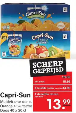 Sligro Capri-Sun aanbieding
