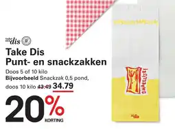 Sligro Take Dis Punt- en snackzakken aanbieding