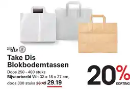 Sligro Take Dis Blokbodemtassen aanbieding
