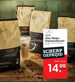 Sligro Alex Meijer Espressobonen aanbieding