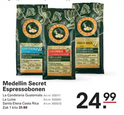 Sligro Medellin Secret Espressobonen aanbieding