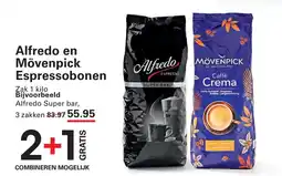 Sligro Alfredo en Mövenpick Espressobonen aanbieding