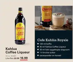 Sligro Kahlua coffee liqueur aanbieding