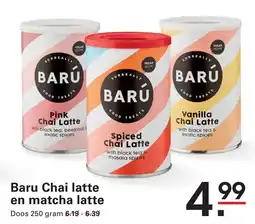 Sligro Baru Chai latte en matcha latte Baru Chai latte en matcha latte aanbieding