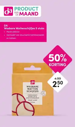DA DA Wasbare Wattenschijfjes 5 stuks aanbieding