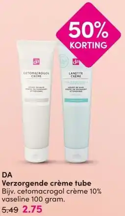 DA DA Verzorgende crème tube aanbieding
