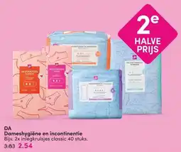 DA DA Dameshygiëne en incontinentie aanbieding