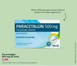 DA Paracetalgin 500 mg aanbieding