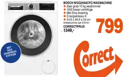 Correct BOSCH WGG256ACFG WASMACHINE aanbieding