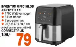 Correct INVENTUM GF801HLDB AIRFRYER XXL aanbieding