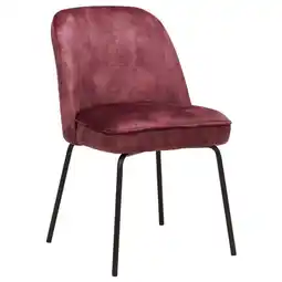 Budget Home Store Eetkamerstoel Laura Wine Red aanbieding