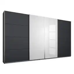 Budget Home Store Kledingkast Synco B271xH230cm Grijs metallic incl. 8 legplanken en 4 roedes aanbieding