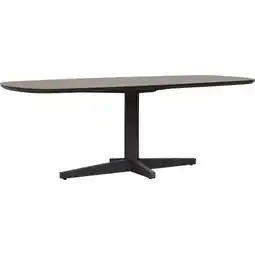 Budget Home Store Eettafel Lidusa Deens ovaal kolompoot zwart aanbieding