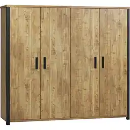 Budget Home Store Kledingkast Fiona 4 deurs aanbieding