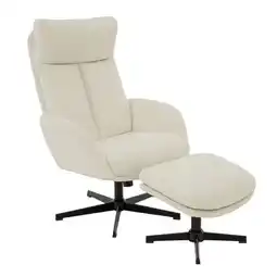 Budget Home Store Draaifauteuil Viktor met voetenbank aanbieding