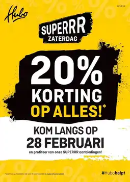 Hubo OP ALLES! aanbieding