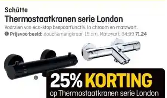 Schütte Thermostaatkranen serie London