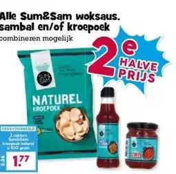 Boon`s Markt Alle Sum&Sam woksaus. sambal en/of kroepoek aanbieding