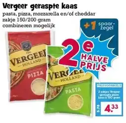 Boon`s Markt Vergeer geraspte kaas aanbieding
