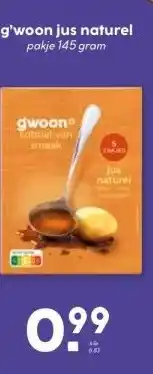 Boon`s Markt g'woon jus naturel aanbieding