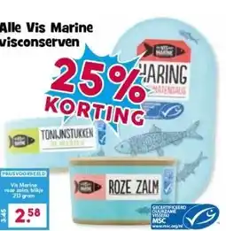 Boon`s Markt Alle Vis Marine visconserven aanbieding