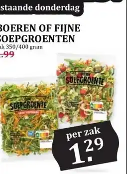 Boon`s Markt BOEREN OF FIJNE SOEPGROENTEN aanbieding