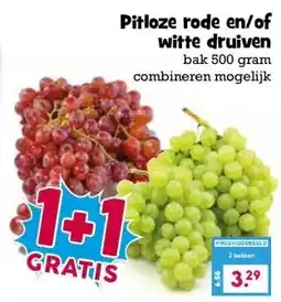 Boon`s Markt Pitloze rode en/of witte druiven aanbieding