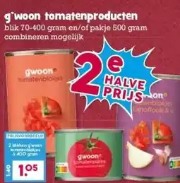 Boon`s Markt g'woon tomatenproducten aanbieding