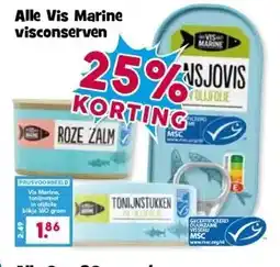 Boon`s Markt Alle Vis Marine visconserven aanbieding