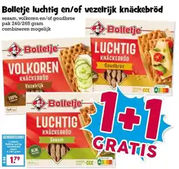 Boon`s Markt Bolletje luchtig en/of vezelrijk knäckebröd aanbieding