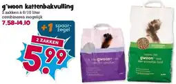 Boon`s Markt g'woon kattenbakvulling aanbieding