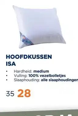 TotaalBED Hoofdkussen Isa | Vezelbolletjes aanbieding