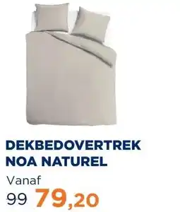 TotaalBED Dekbedovertrek Noa Naturel 140 x 200/220 cm aanbieding