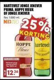 MCD Supermarkt HARTEVELT JONGE JENEVER PRIMA, HOPPE VIEUX OF JONGE JENEVER aanbieding