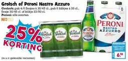 Boon`s Markt Grolsch of Peroni Nastro Azzuro aanbieding