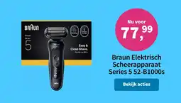 Plein.nl Braun Elektrisch Scheerapparaat Series 5 52-B1000s aanbieding