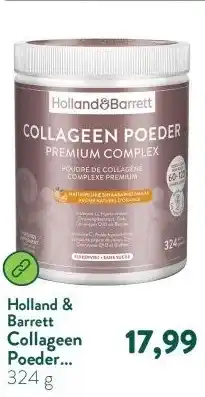 Holland & Barrett Collageen Poeder Premium Complex Natuurlijke Sinaasappelsmaak - 324g aanbieding