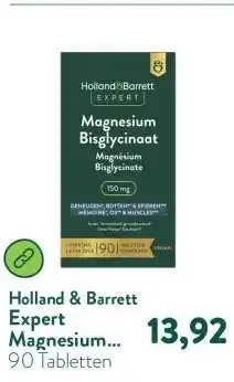 Holland & Barrett Expert Magnesium Bisglycinaat 150mg aanbieding